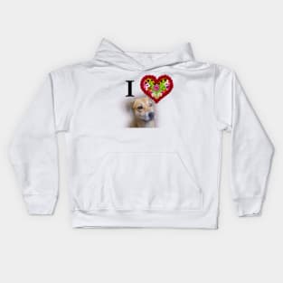 i love dog Kids Hoodie